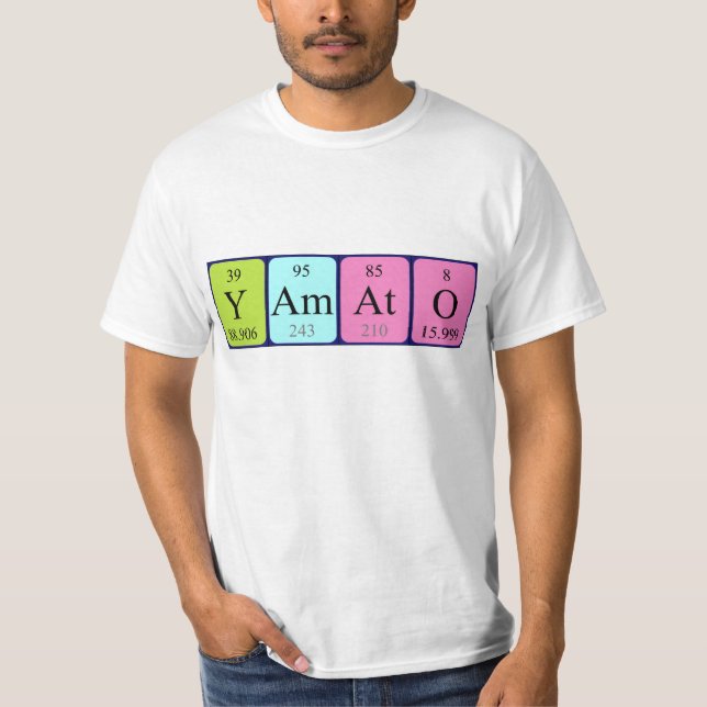 Yamato Periodisk skjorta bord namn T-shirt (Framsida)