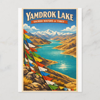 Yamdrok Lake, Tibet, China Vykort