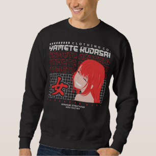 Yamete Kudasai Anime Tjej Tröja Lång Ärmad Tröja