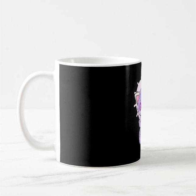 Yami Kawaii Fairy Kei Red Panda Måne Otaku Anime Kaffemugg (Vänster)