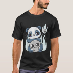 Yami Kawaii Panda med skräck Leksak för modet T Shirt