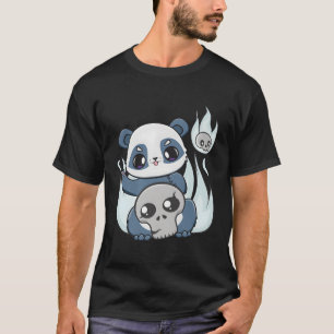 Yami Kawaii Panda med skräck Leksak för modet T Shirt