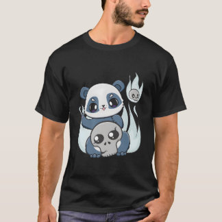 Yami Kawaii Panda With Horror Toy For Jfashion T Shirt