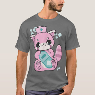 Yami Kawaii Red Panda Nurse Fairy Kei Harajuku Nug T Shirt