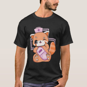 Yami Kawaii Red Panda Pastel Goth Bear Otaku Anime T Shirt