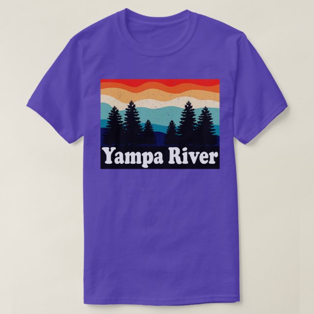 Yampa River Colorado Retro T Shirt (Design framsida)
