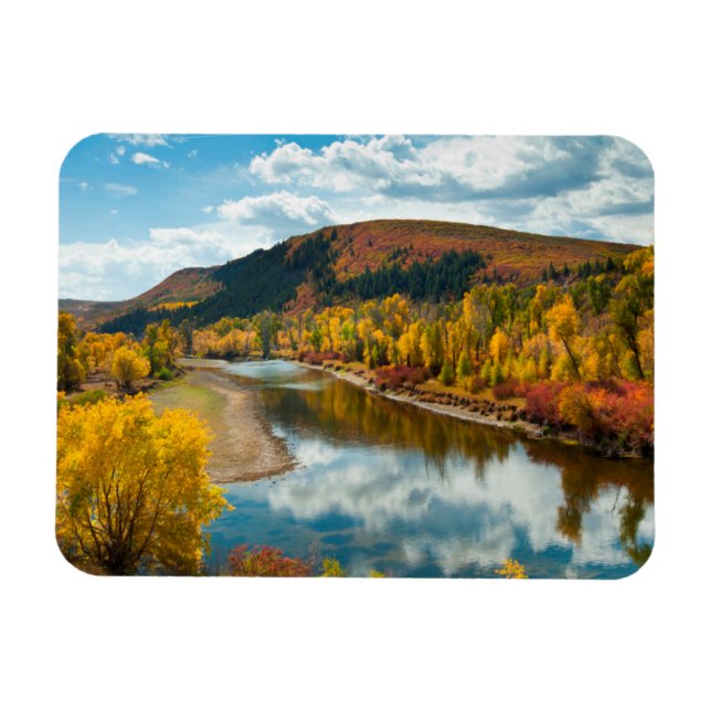 Yampafloden på hösten magnet (Horisontell)
