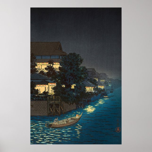 Yanagibashi av Tsuchiya Koitsu Poster (Framsidan)