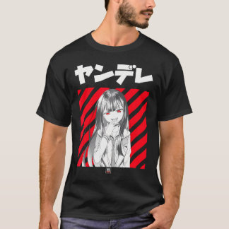 Yandere Kawaii Japanska Anime T Shirt