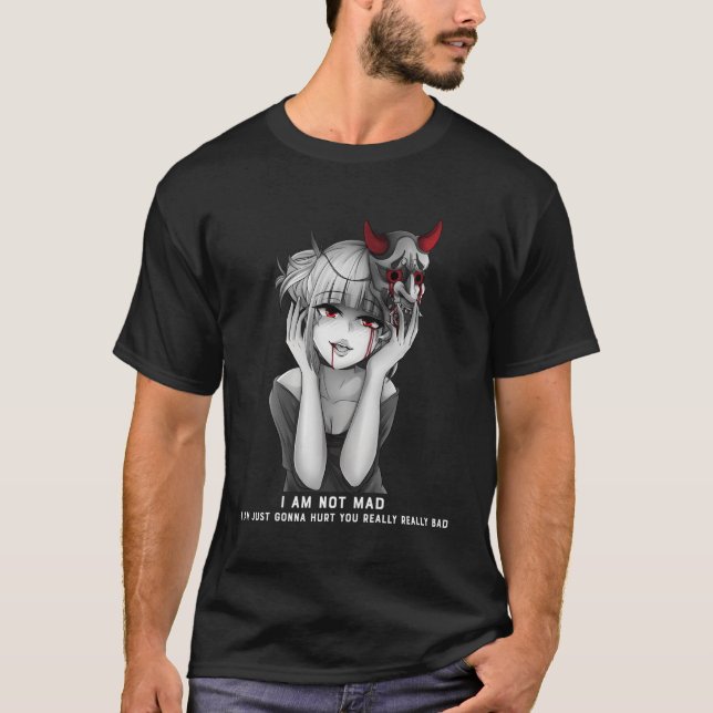 Yandere Oni Ga Stil T Shirt (Framsida)