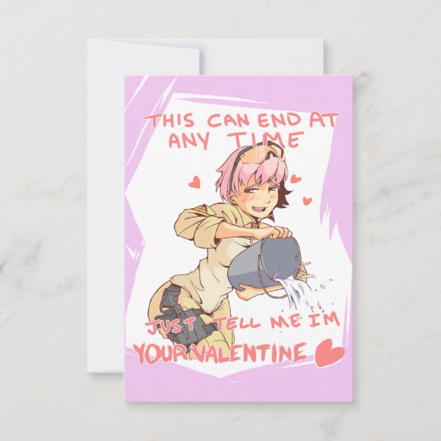 Yandere Operator Valentine 3 Inbjudningar (Framsida)