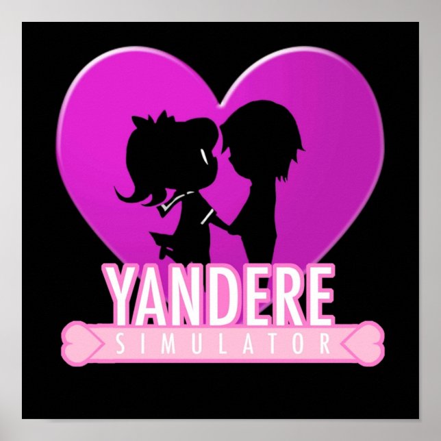 Yandere Simulator Yandere Kärlek Print Poster (Framsidan)