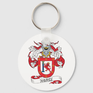 Yanez Family Crest Nyckelring