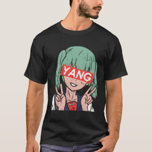 Yang Anime Girl Vaporwave Andrew för president 200 T Shirt