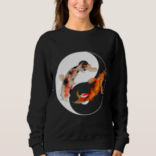 Yang Carp Balance Taijitu Japanska Nishikigoi Koi T Shirt