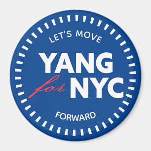 Yang för NYC Låt oss Flytta framåt 46 punkter b Magnet