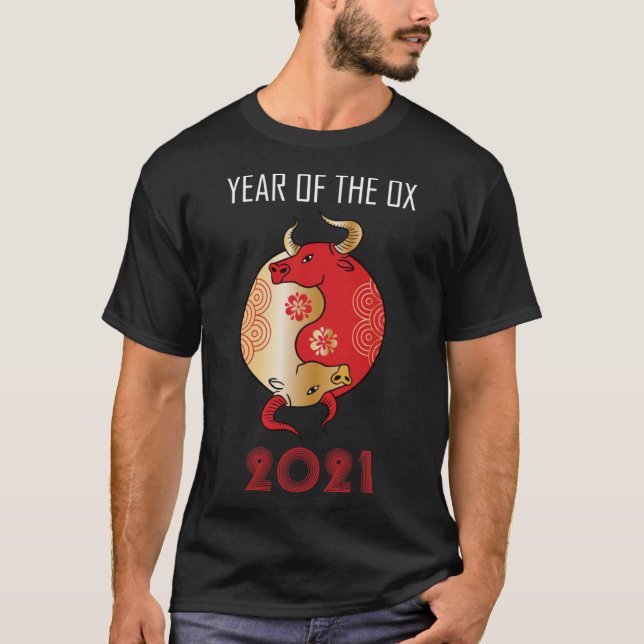 Yang Yang Yang Yår för kinesisk zodiak 2021 1 T Shirt (Framsida)