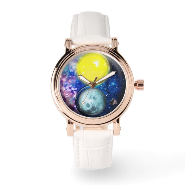 Yang-Yin / Sol-Måne Armbandsur (Framsida)