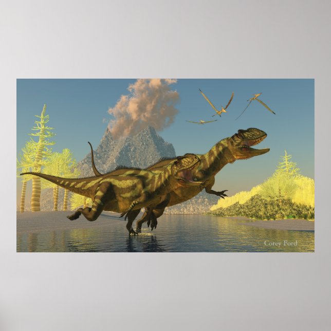 Yangchuanosaurus Dinosaurs Poster (Framsidan)