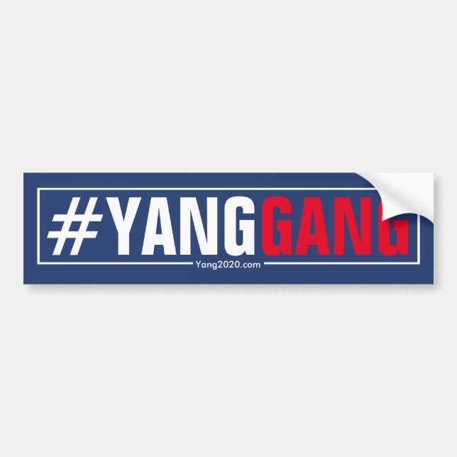 #YangGang - Andrew Yang 2020 Bildekal (Framsidan)