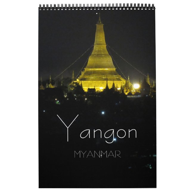 Yangon burma 2025 kalender (Omslag)
