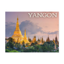 Yangon, Myanmar (Burma) vykort