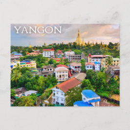 Yangon, Myanmar (Burma) vykort