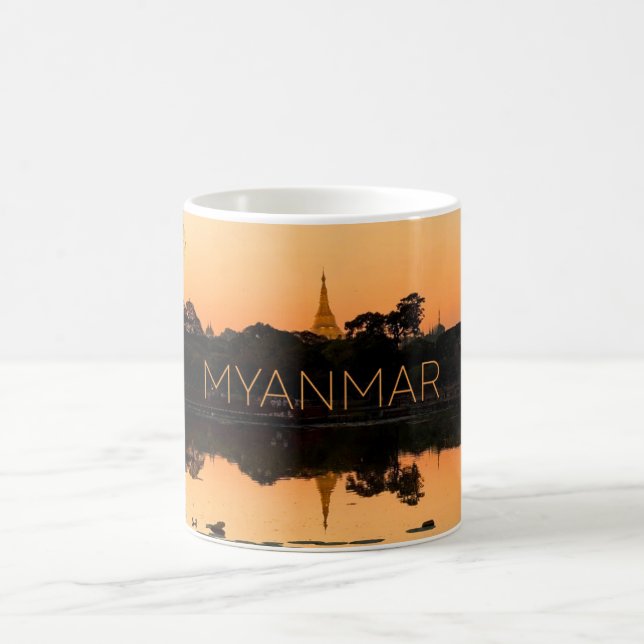 Yangon, Myanmar Travel Mug Kaffemugg (Center)