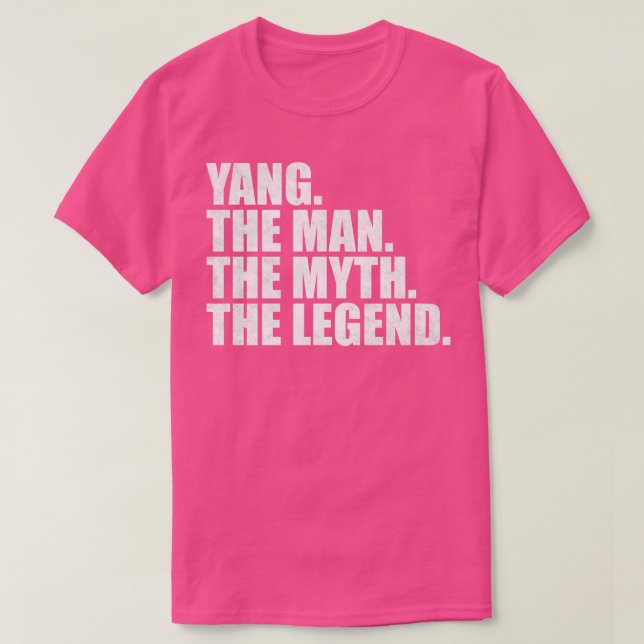 YangYang Family namn Yang Efternamn Yang Surname Y T Shirt (Design framsida)