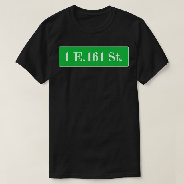 Yankee Stadium Street Sign Design TShirt T Shirt (Design framsida)