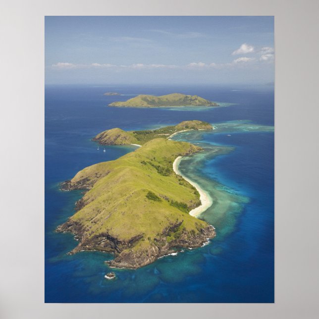 Yanuya Island, Mamanucaöarna, Fiji Poster (Framsidan)