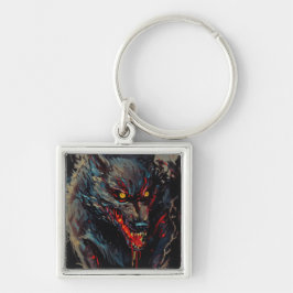 YAOGUAI | Premium Keychain Fyrkantig Silverfärgad Nyckelring