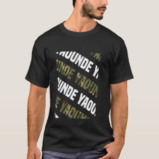 Yaounde Camo Mönster Grönt Camouflage T Shirt