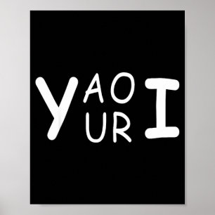 Yaouri du är rolig ordlek meme minimalist poster