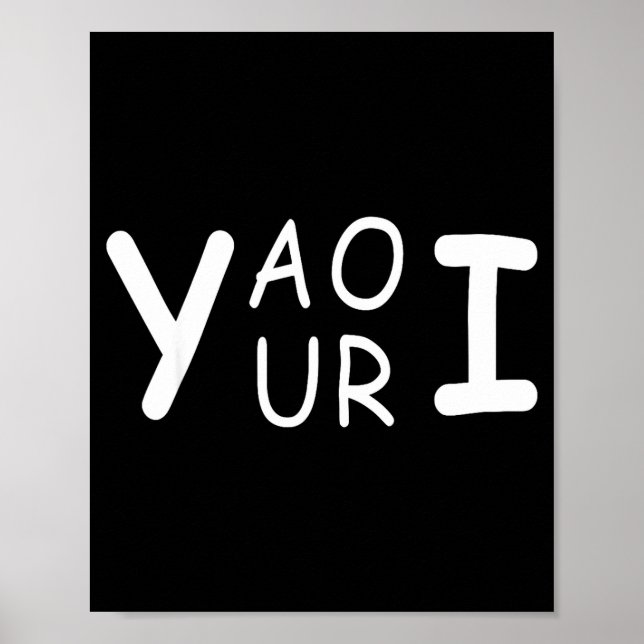 Yaouri du är rolig ordlek meme minimalist  poster (Framsidan)