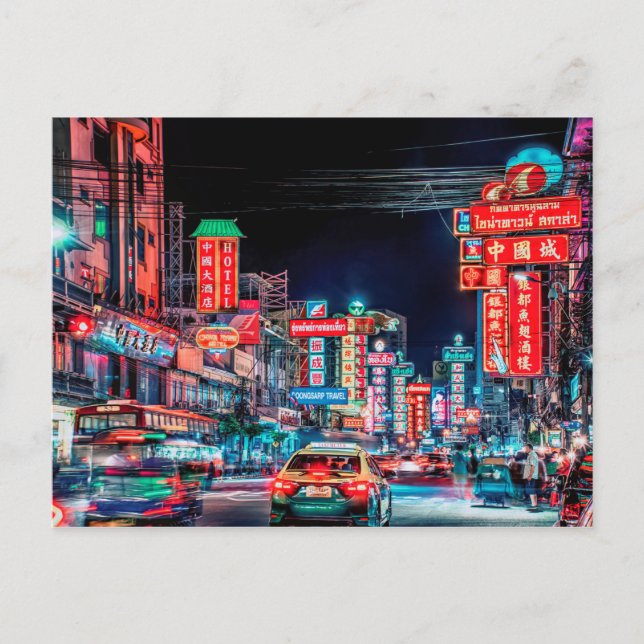 Yaowarat Road Vykort (Framsida)