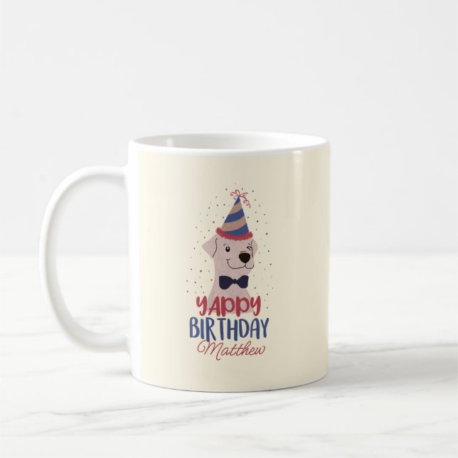 Yappy Birthday Kaffemugg (Vänster)