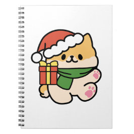 Yappy Howlidays - Cute God-Tecknaden Hund Anteckningsbok