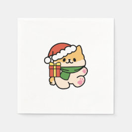 Yappy Howlidays - Cute God-Tecknaden Hund Pappersservett