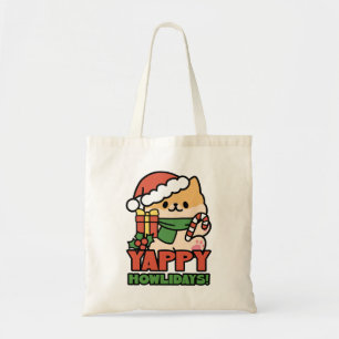 Yappy Howlidays - Cute God-Tecknaden Hund Tygkasse