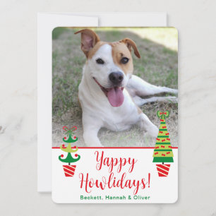 Yappy Howlidays Photo Julkort