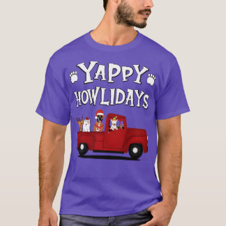 Yappy Howlidays Vit text T Shirt