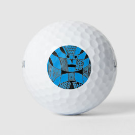 "Yappy Hund Blue" Abstrakt Wilson Golf Bollar