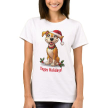 Yappy jul Hund Santa Hat T-Shirt