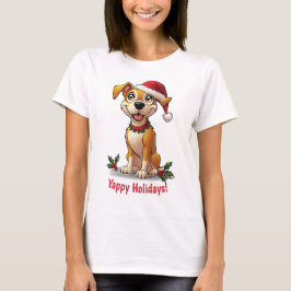 Yappy jul Hund Santa Hat T-Shirt