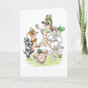 Yappy Saint patrick's day-kort Kort