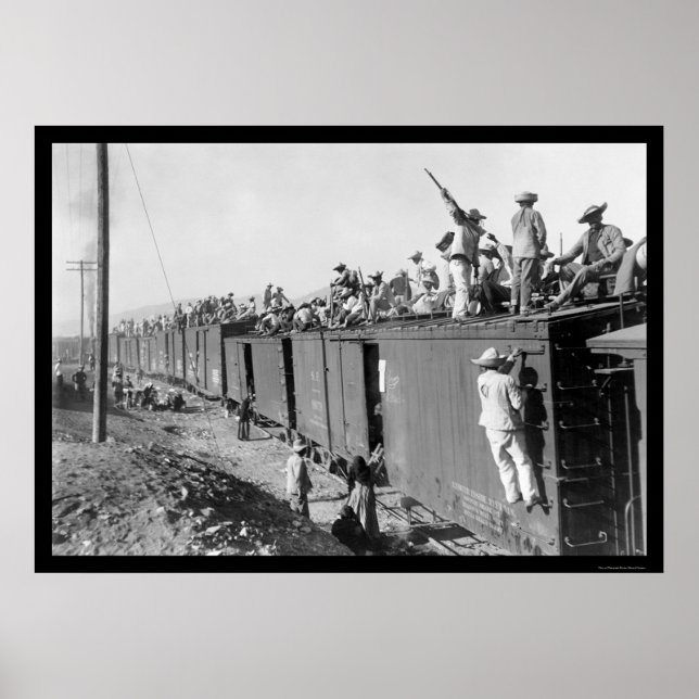 Yaqui Indian Fighters RR Tåg 1892 Poster (Framsidan)
