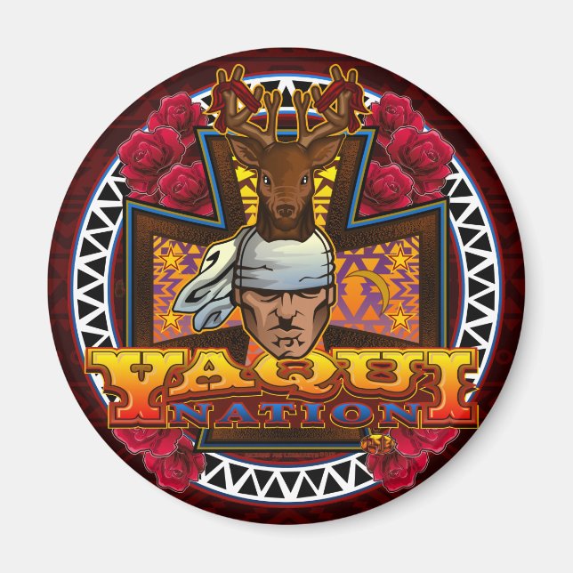 Yaqui Nation Hjort Dancer Magnet 2 (Framsidan)