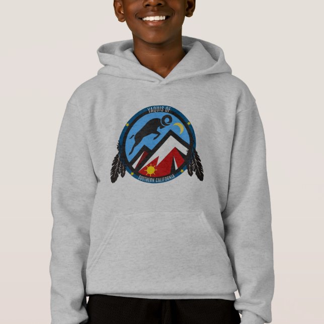 Yaqui SoCal Kids Hoodie T Shirt (Framsida)