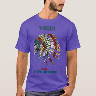 Yaqui Tribe Native Mexican Indian Proud RetroSkull T Shirt